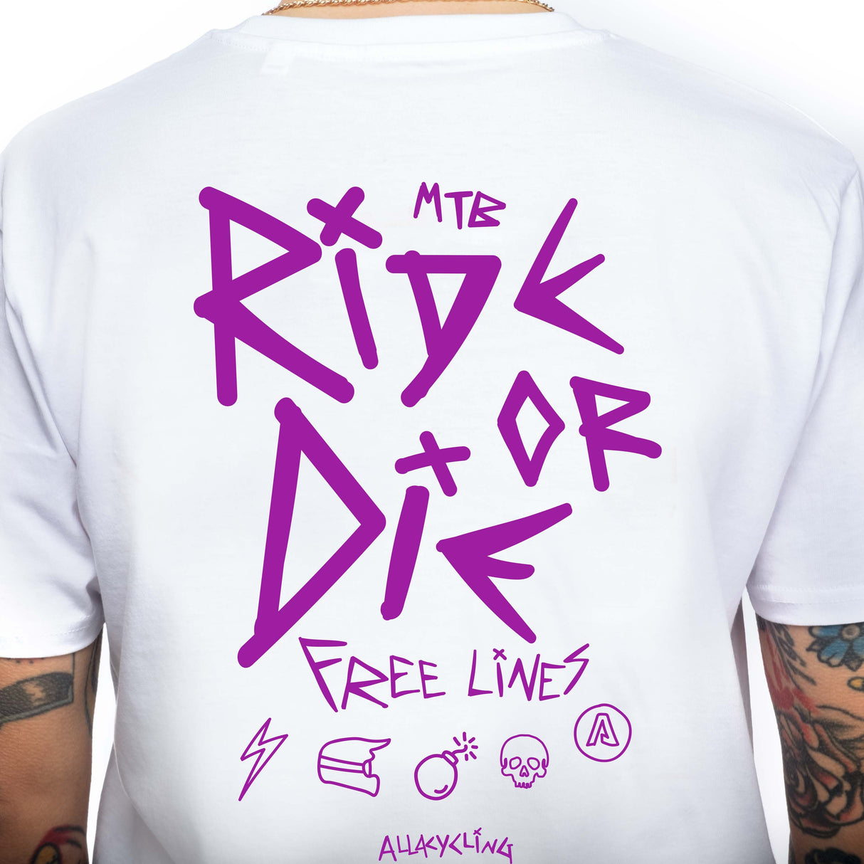 T-Shirt Ride or Die - Weiß