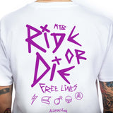 T-Shirt Ride or Die - Weiß