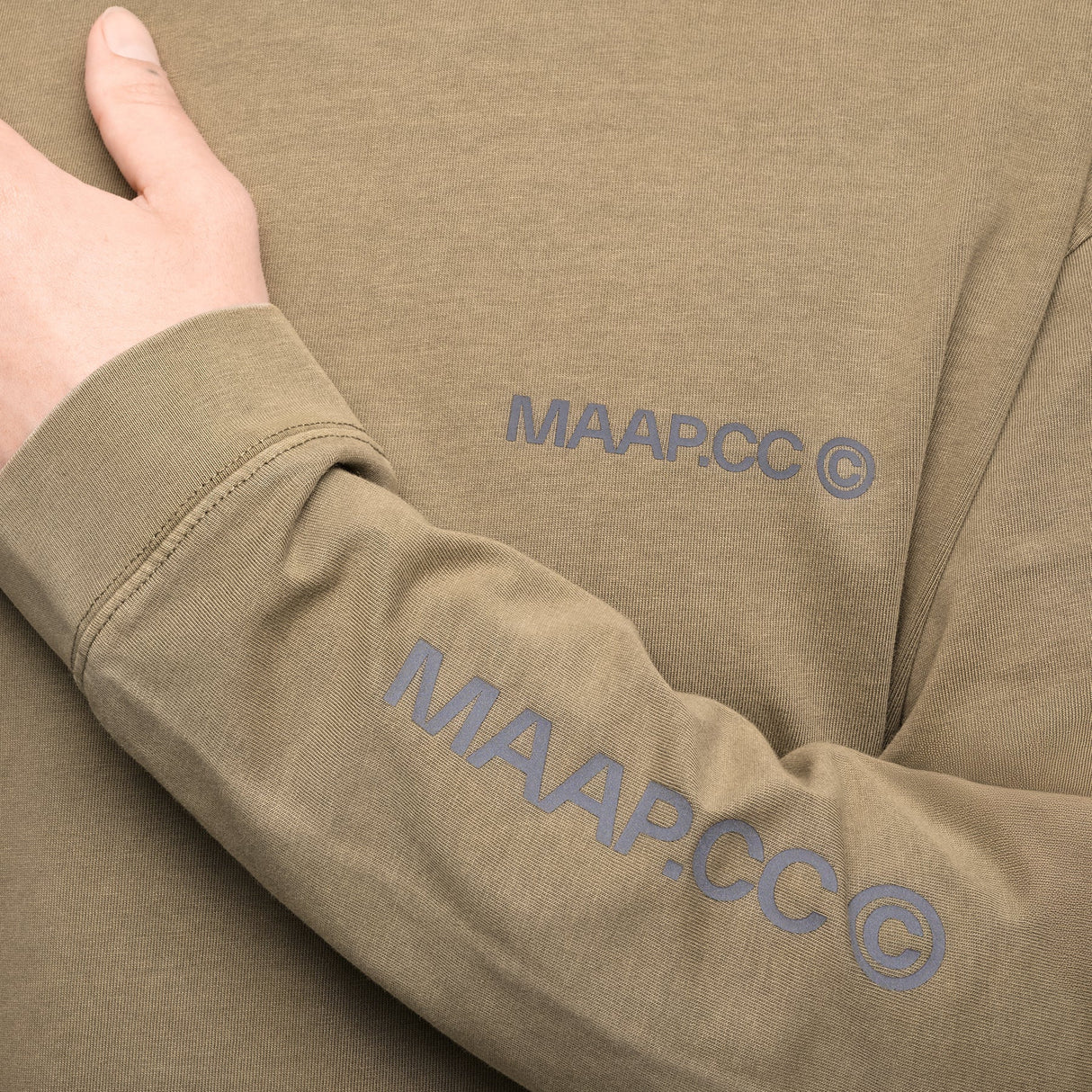 T-shirt maniche lunghe Maap Essentials CC - Verde Maap