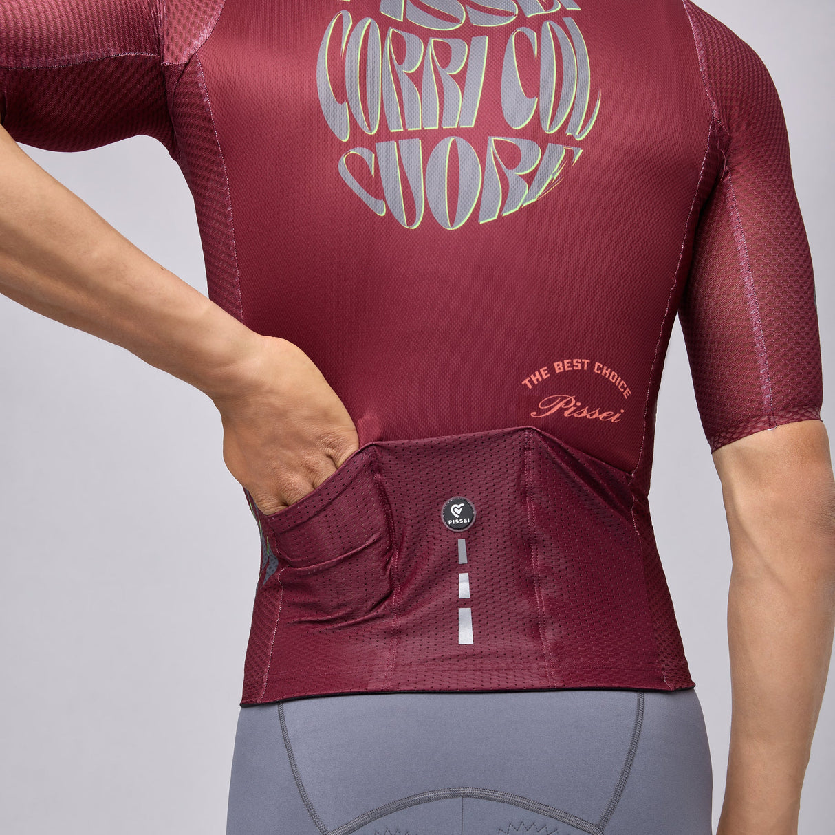 Maglia Pissei Thunder - Bordeaux