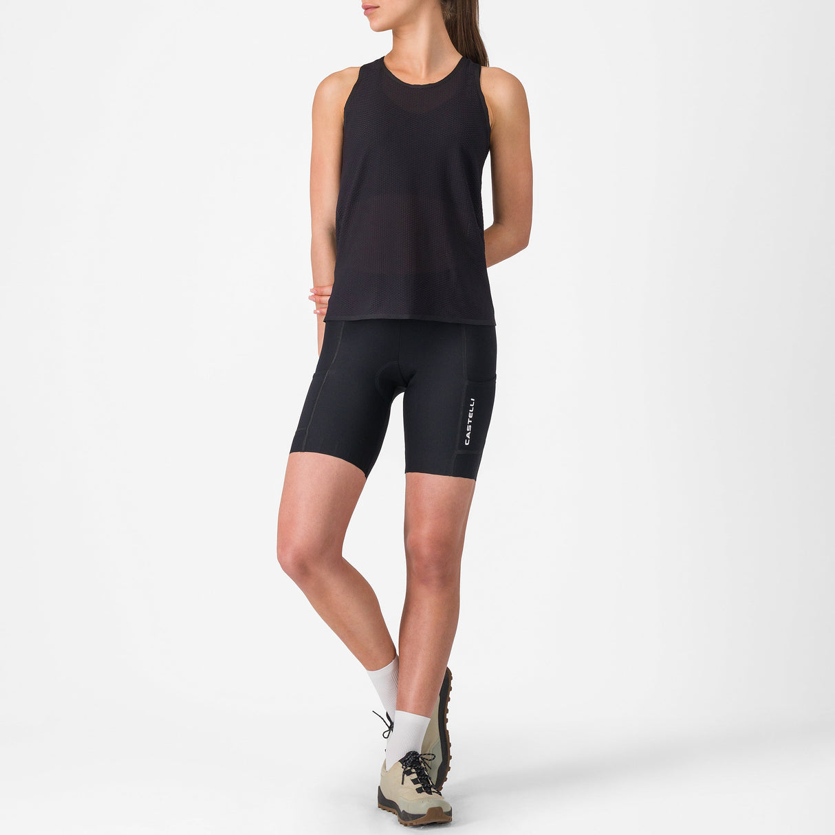 Top donna Castelli Comfort Travel Mesh - Nero Castelli