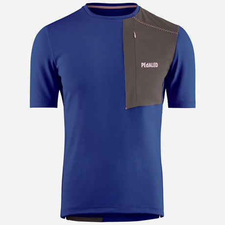 T-Shirt Pedaled Odyssey Merino - Blu - O