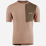 T-Shirt Pedaled Odyssey Merino - Marrone - N
