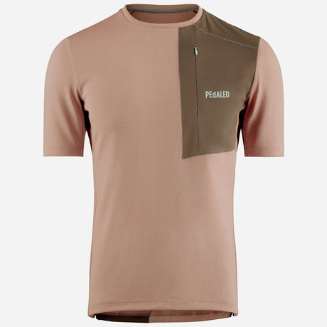 T-Shirt Pedaled Odyssey Merino - Marrone - N