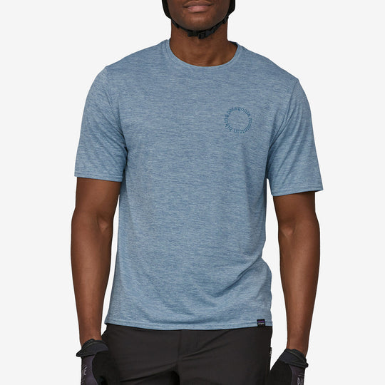 T-Shirt Patagonia Capilene Cool Daily Graphic - Bleu clair