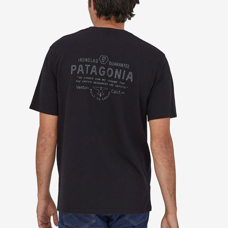 T-Shirt Patagonia Forge Mark Responsibili - Nero - A