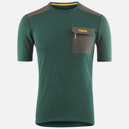 T-Shirt Pedaled Odyssey Merino - Verde