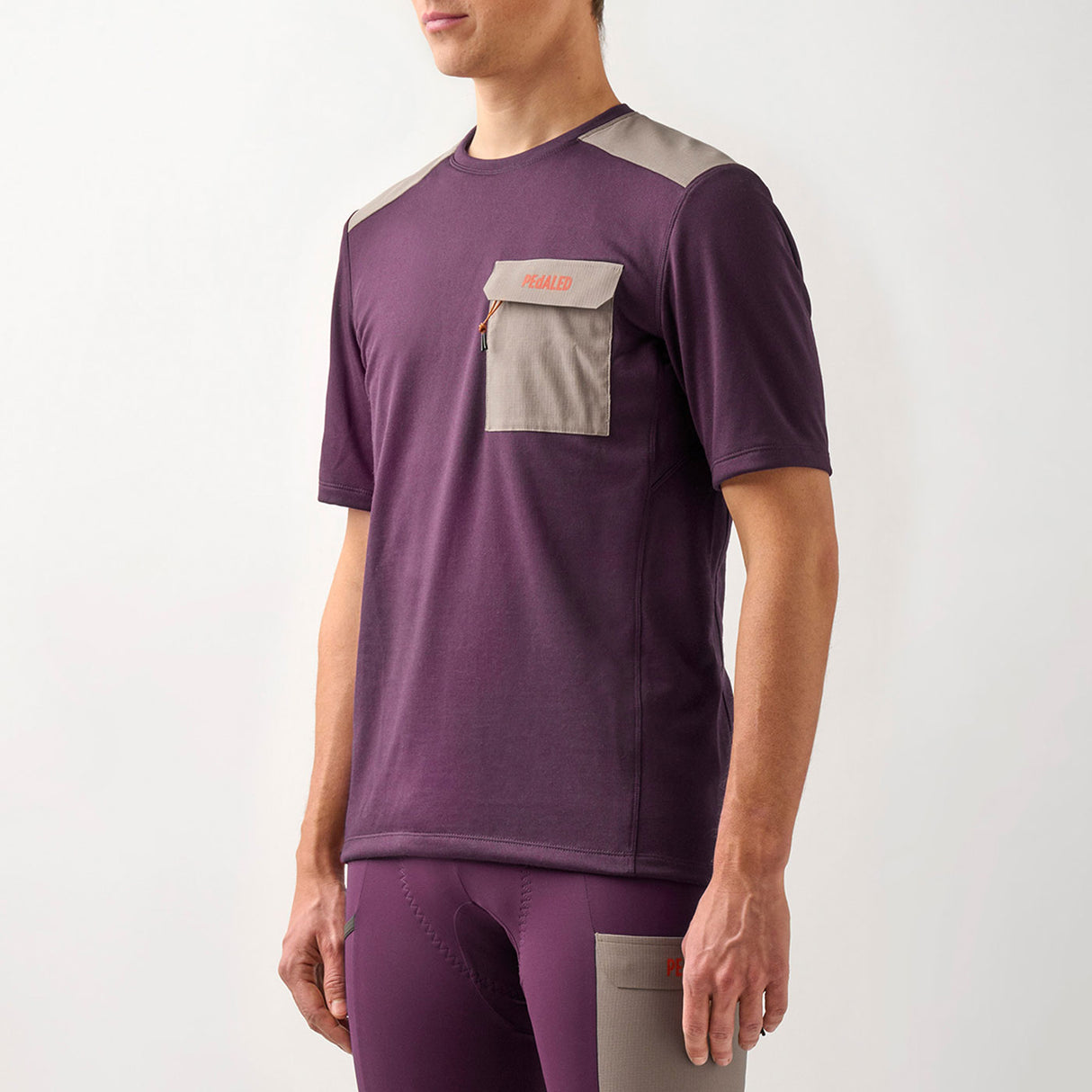 T-Shirt Pedaled Odyssey Merino - Viola - D