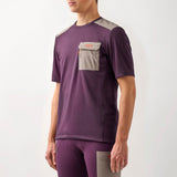 T-Shirt Pedaled Odyssey Merino - Viola - D