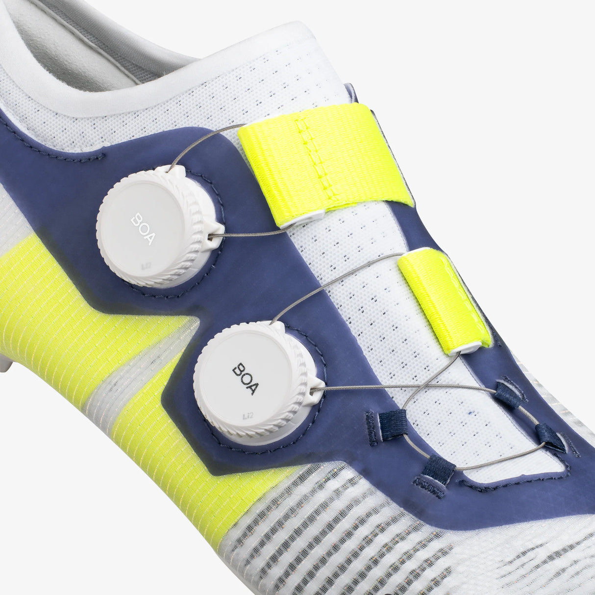 Zapatillas Fizik Vega Carbon - Blanco amarillo