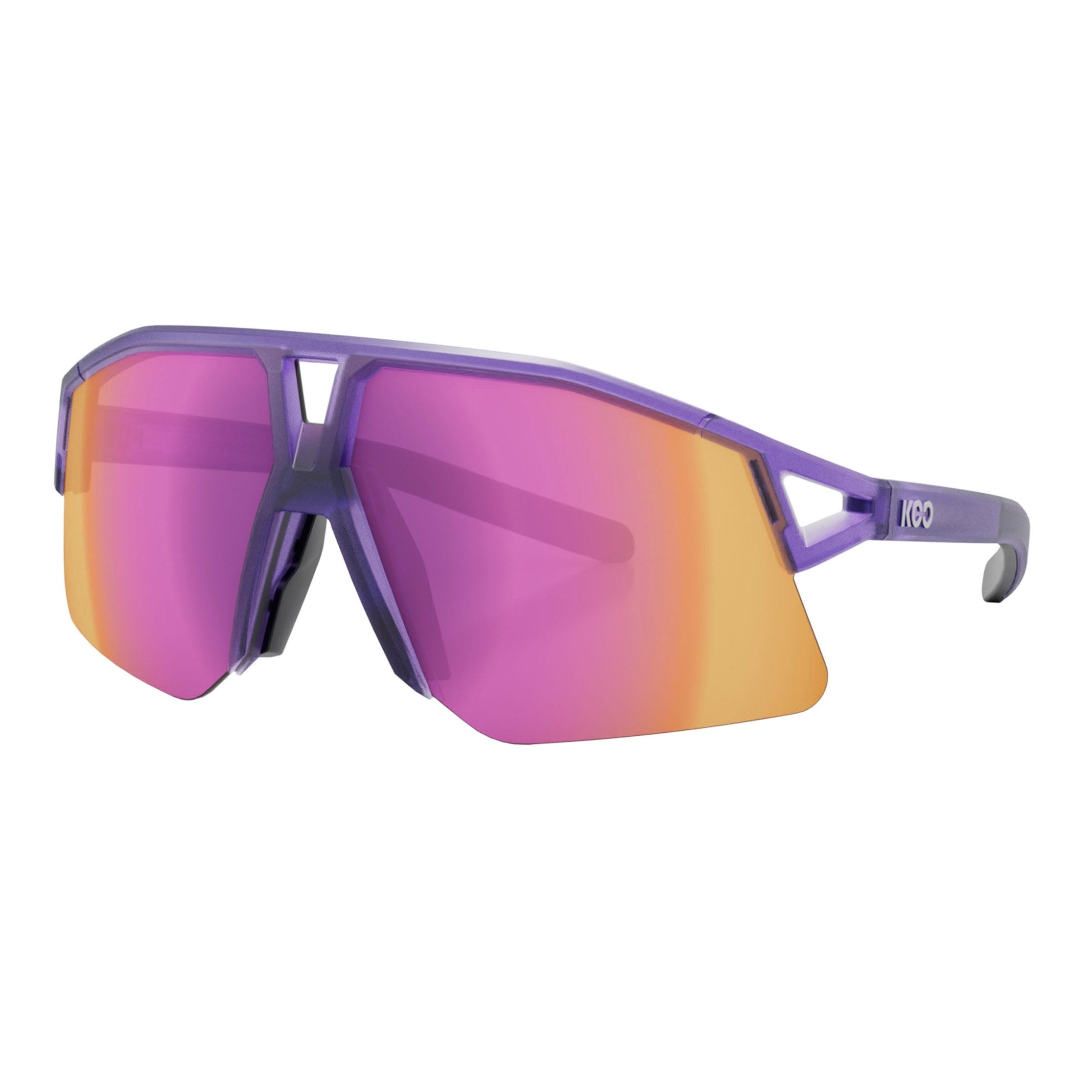 カスクKOOサングラス HYPE バイオレットグラスマット/ピンクミラー KOO Hype Glasses - Violet Glass Matt Pink MR - All4cycling