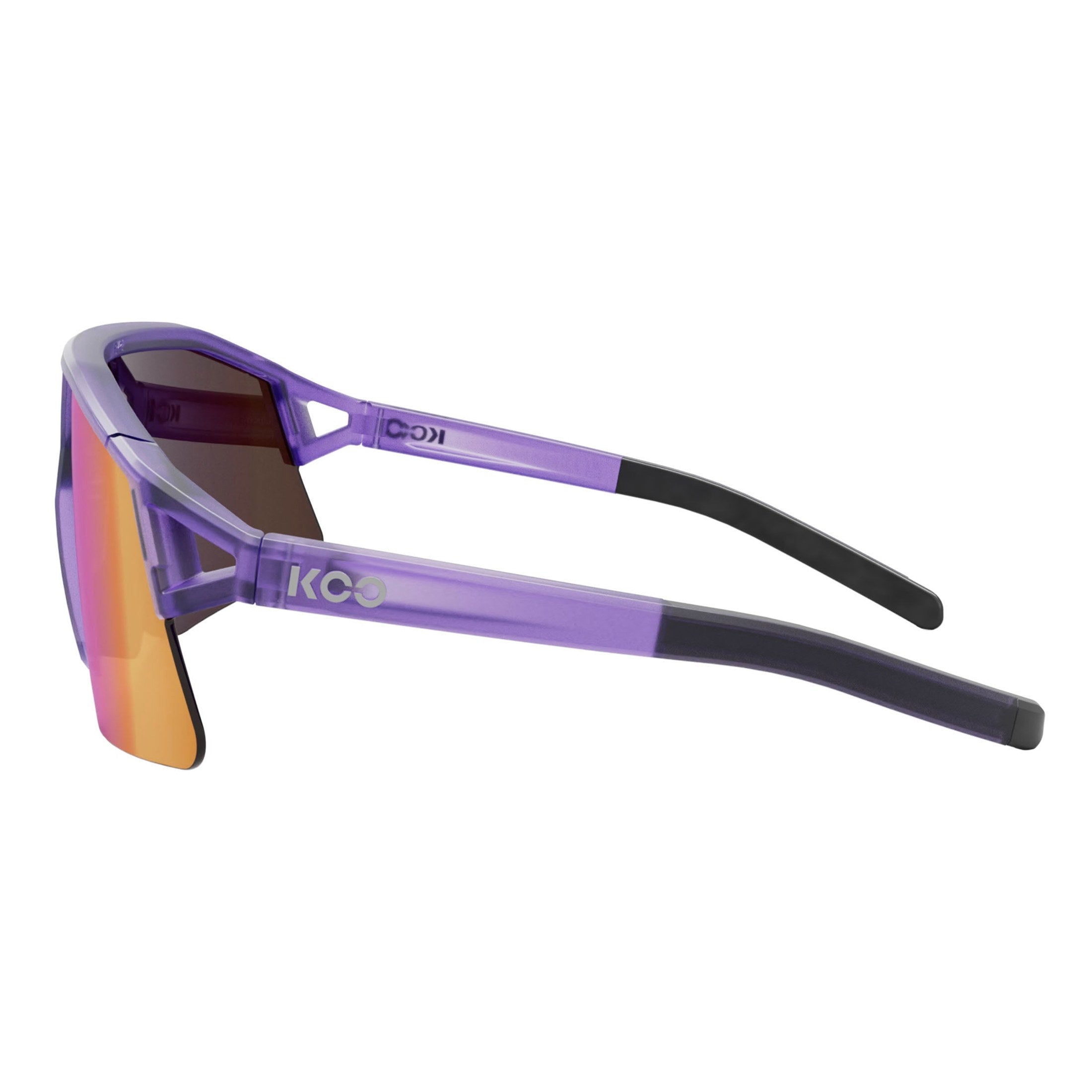KOOサングラス HYPE バイオレットグラスマット/ピンクミラー/CAT3 KOO Hype Glasses - Violet Glass Matt Pink MR - All4cycling