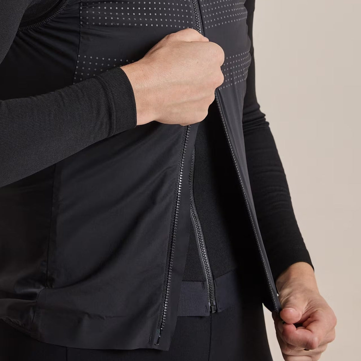 Gilet donna Rapha Brevet Lightweight Insulated - Nero