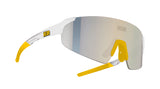 Neon Superfly sunglasses - White gold Mirror bronze