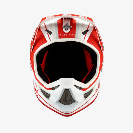 Casco 100% Status - Bianco rosso - P