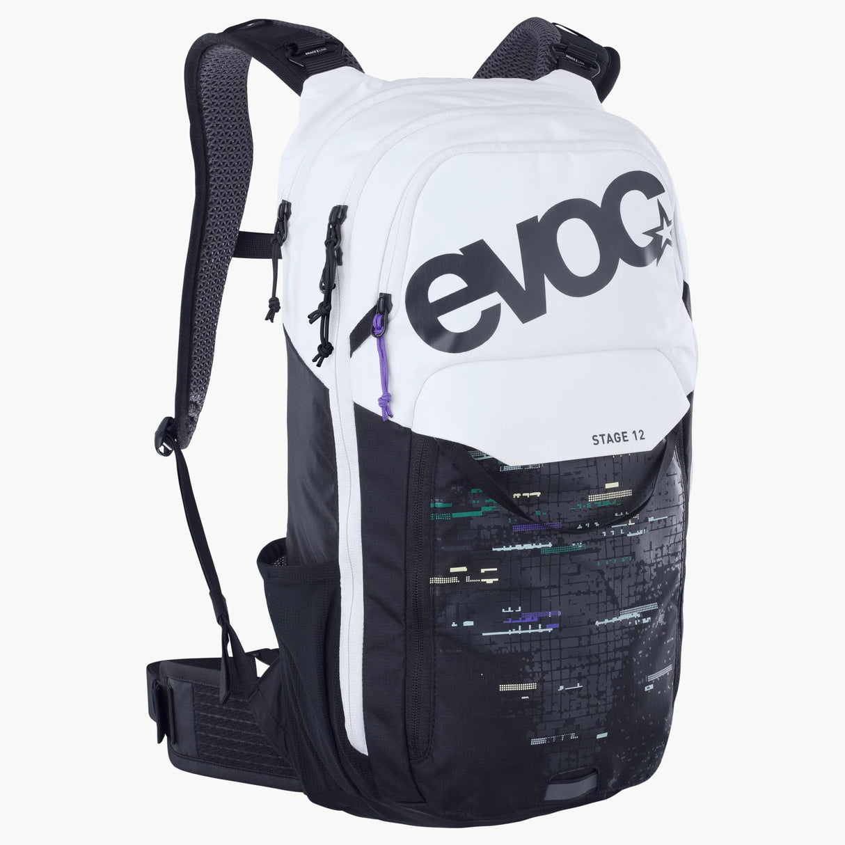 Evoc Stage 12 Backpack - White Black