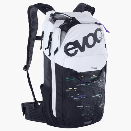Evoc Stage 12 Backpack - White Black
