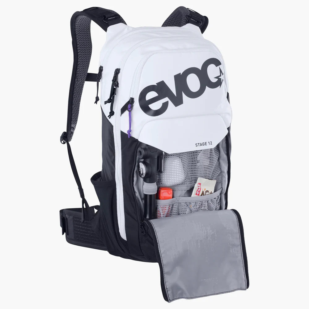 Evoc Stage 12 backpack - White Black | All4cycling