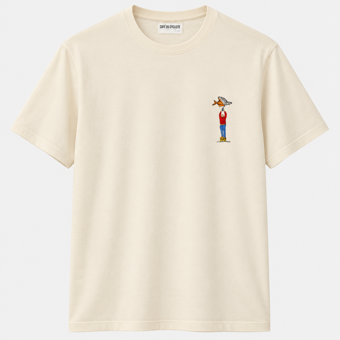 T-Shirt Cafe du Cycliste Chiara Fette - Beige