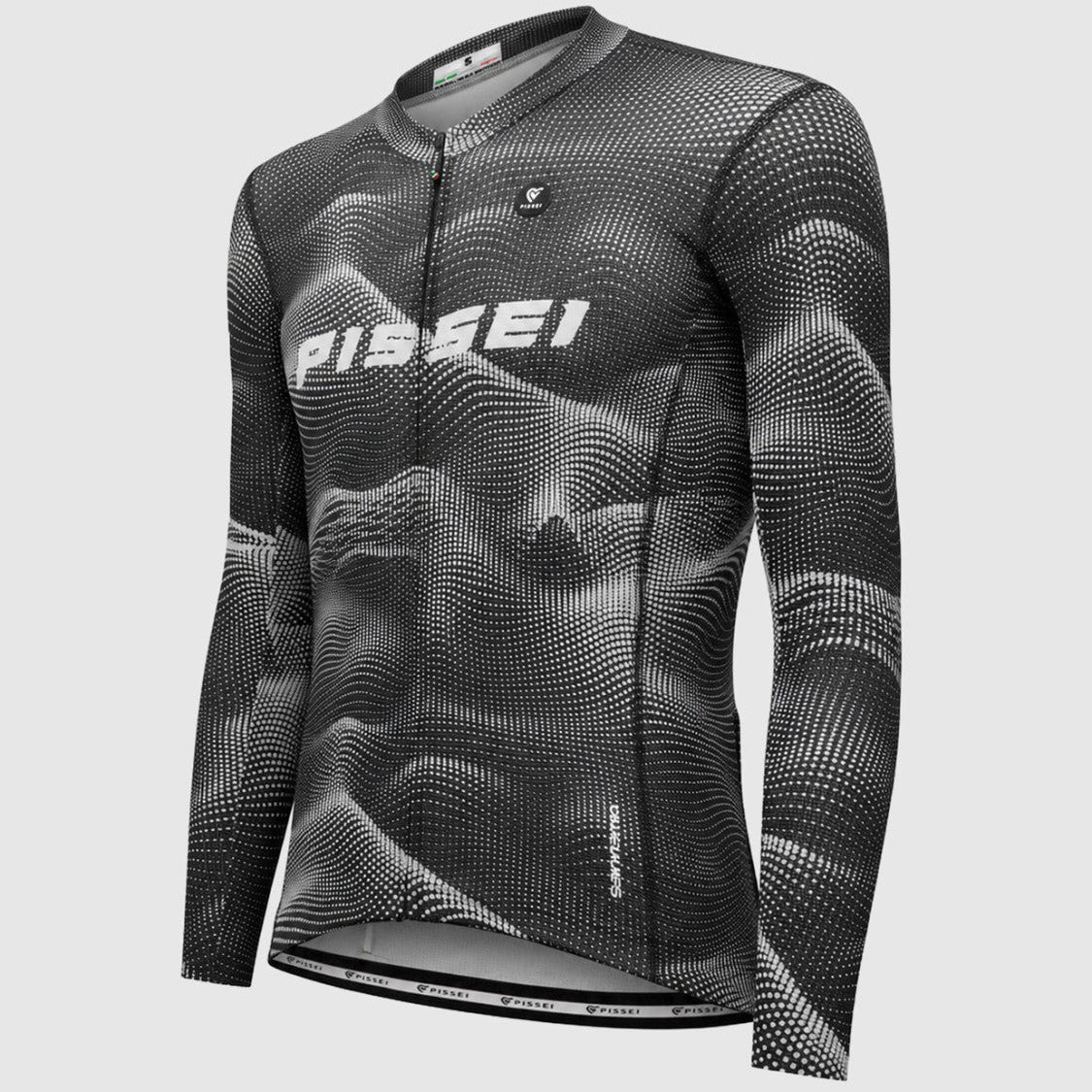 Maglia maniche lunghe Pissei Sanremo - Nero grigio
