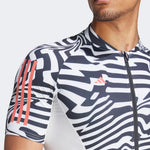 Adidas Essentials 3-Stripes Fast zebra jersey - Weiss 