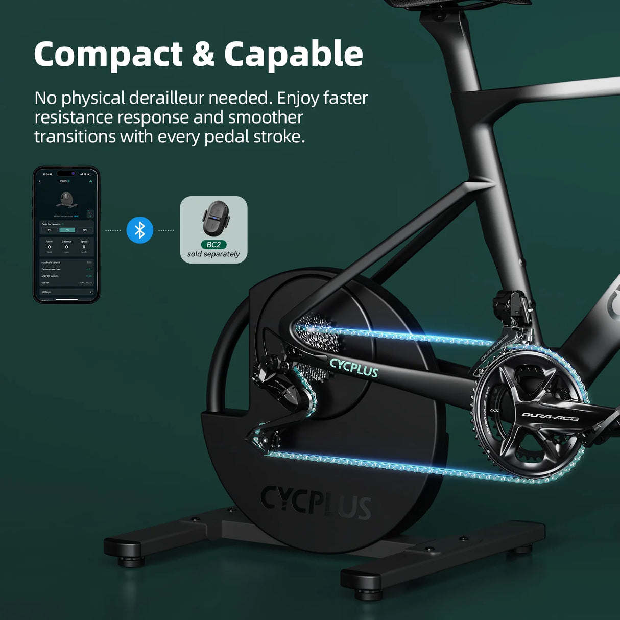 Cycplus R200 Smart Direct-Drive-Rolle 