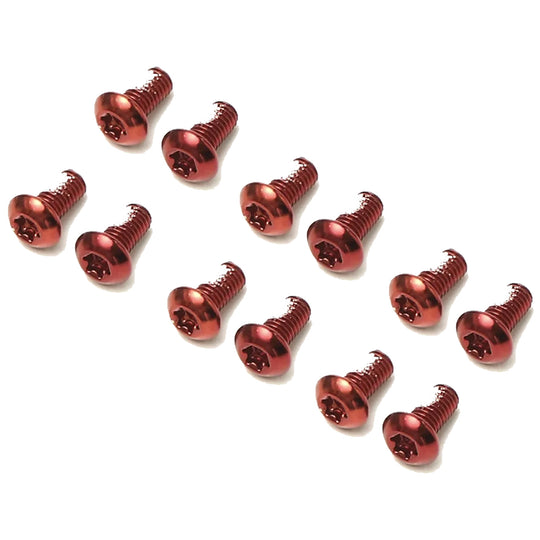 Ashima Aro-08 brake disc steel screw kit - Red