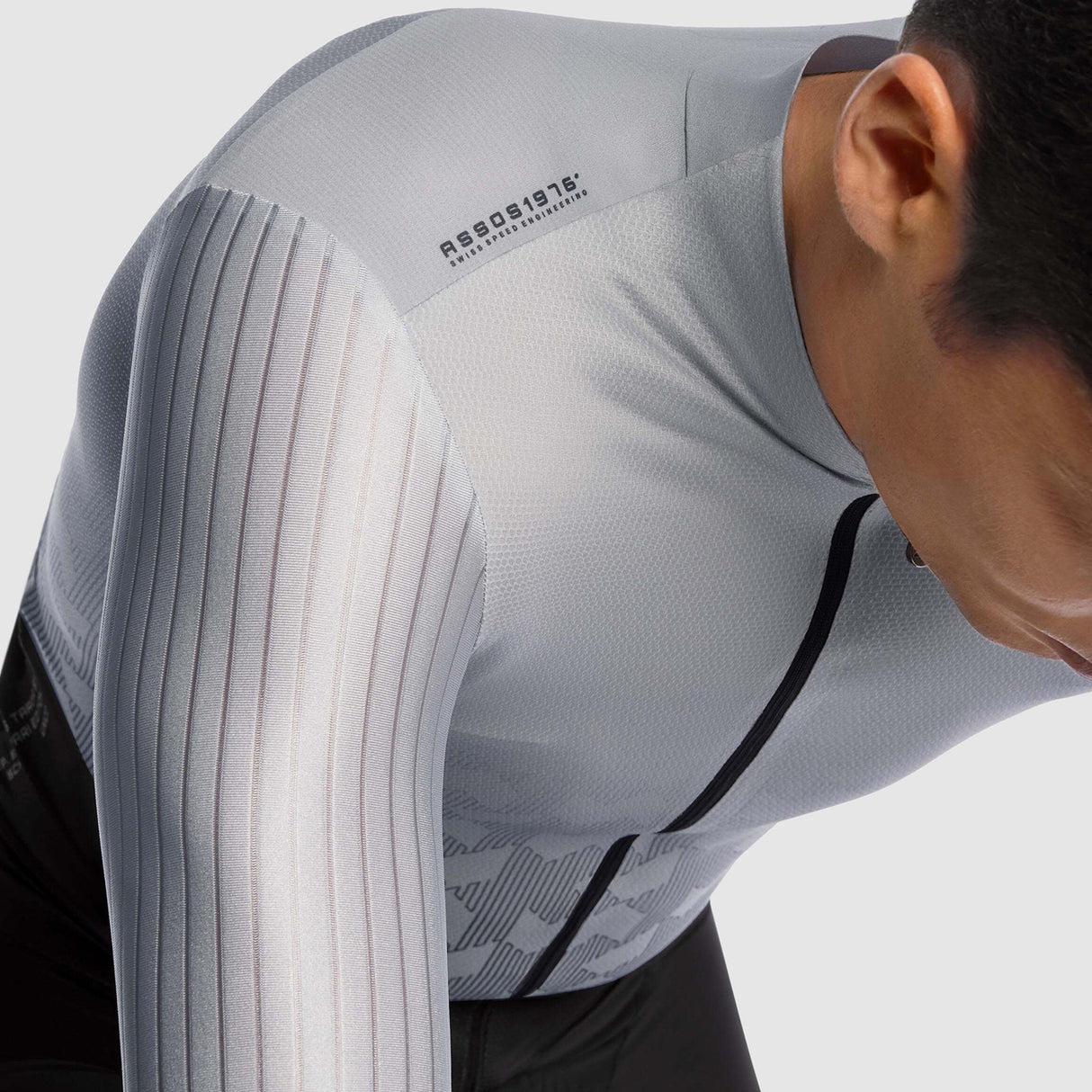 Maglia Assos Equipe RS S11 Stars Edition - Argento - O