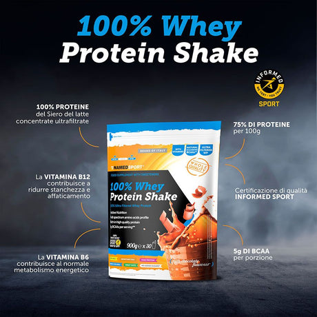 Named 100% Whey Protein Shake 900g - Milk chocolate - H