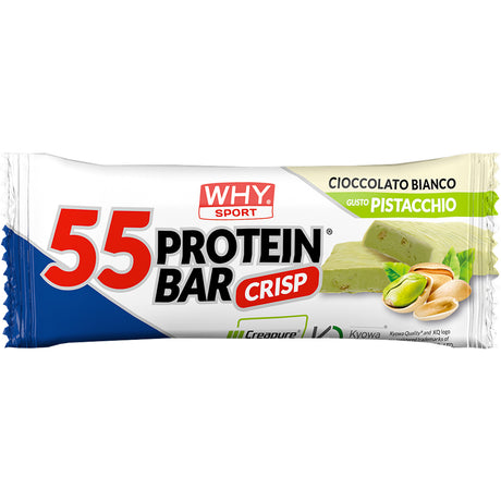 Barretta WhySport 55 PROTEIN - Cioccolato bianco pistacchio - M