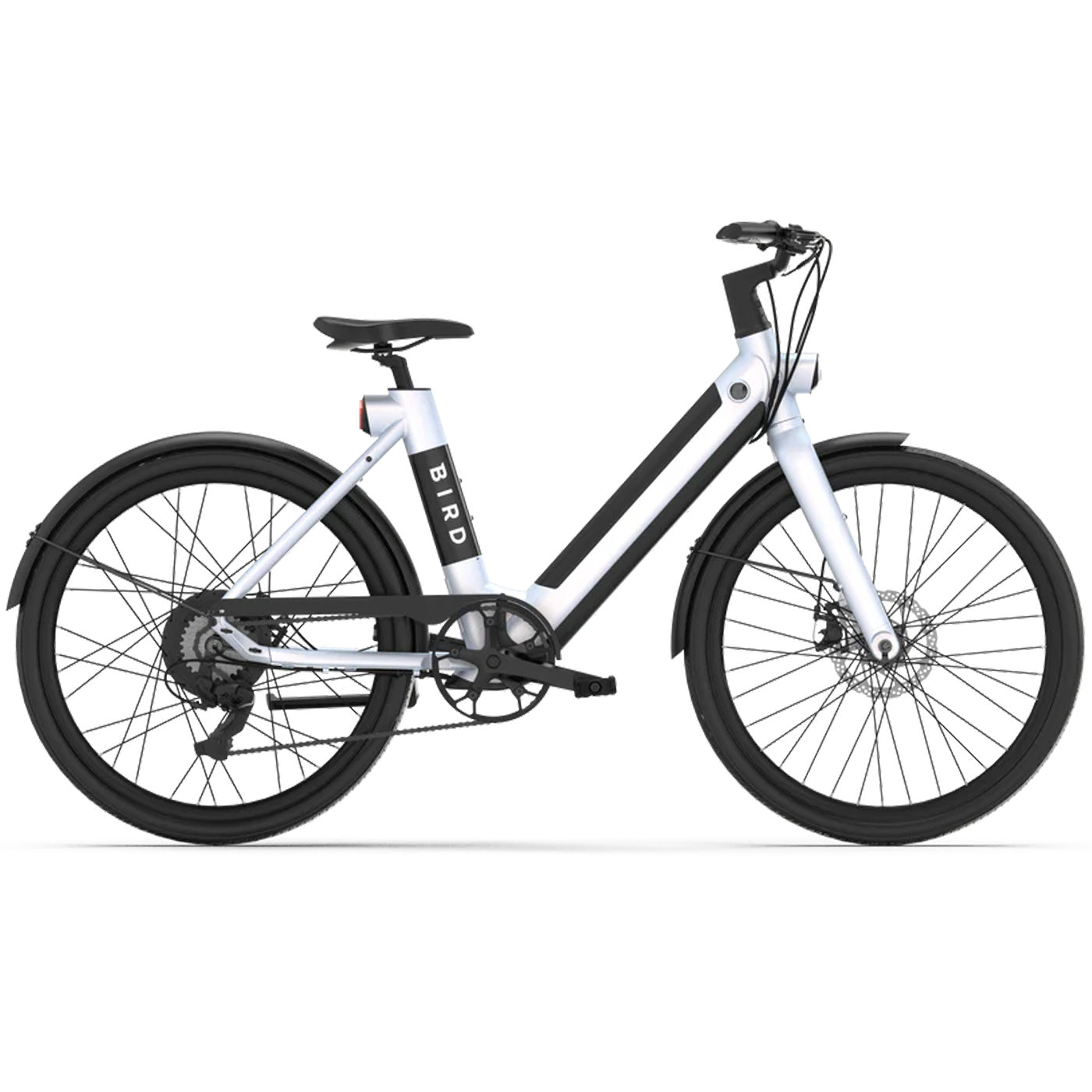 e bike mountainbike weiß BirdBike V Frame