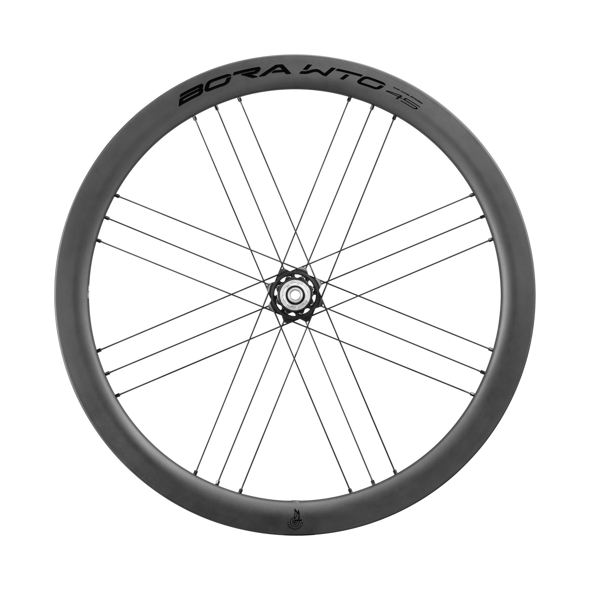 Campagnolo Bora WTO 45 DB 2wf c23 Matt - Matte Black | All4cycling Campagnolo Bora WTO 45 DB 2wf c23 Matt - Matte Black | All4cycling