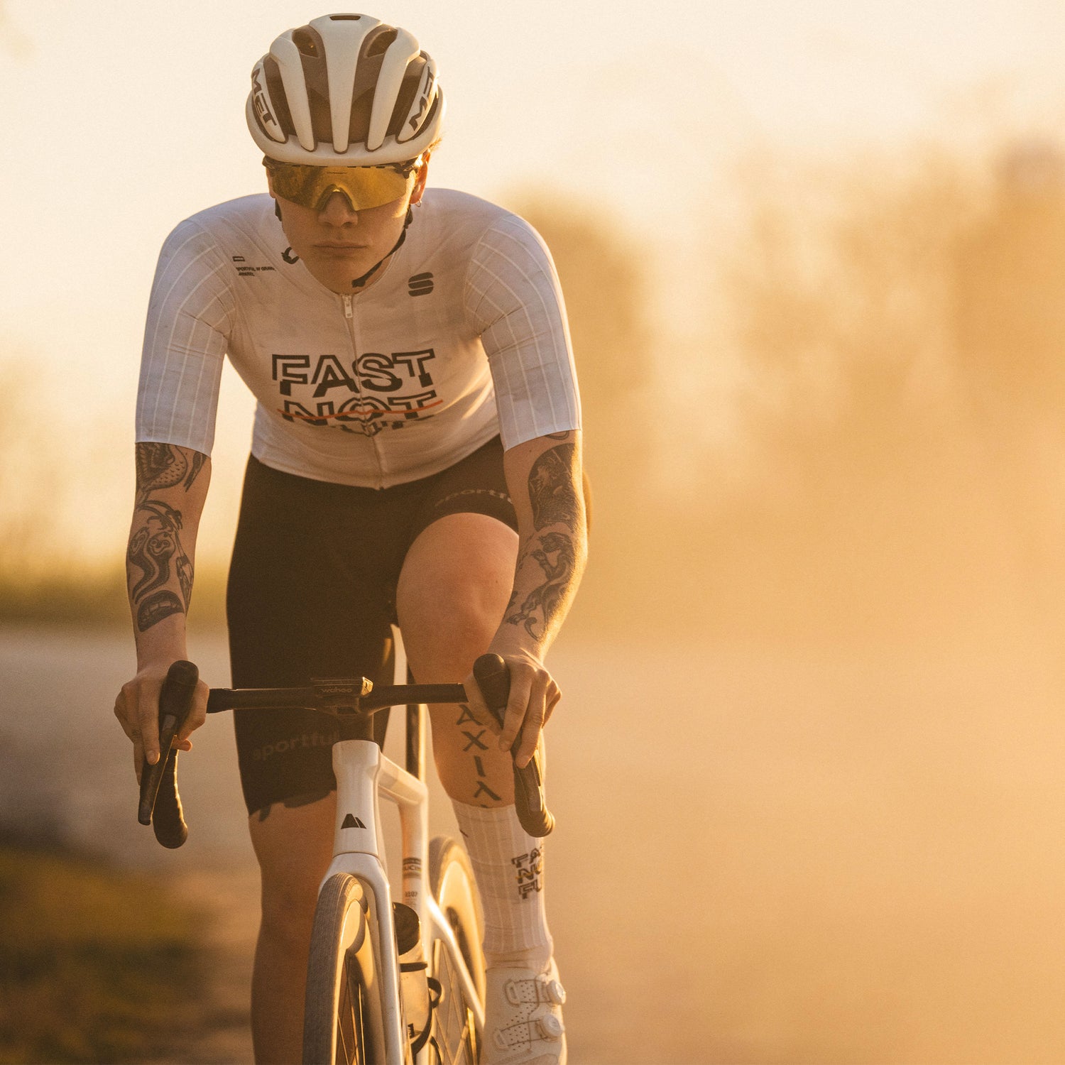 rennrad body damen Body für Frauen von Sportful Fast Not Fun - Weiß