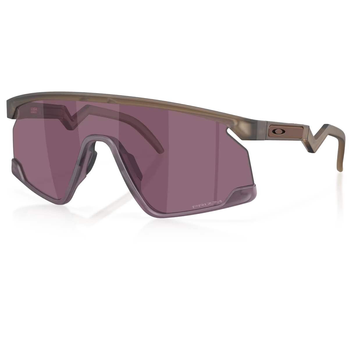 Oakley BXTR Obscura Sunglasses - Matte Brown Smoke Prizm Road Black