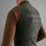Maglia maniche lunghe Pas Normal Studios Mechanism Thermal - Verde marrone - B