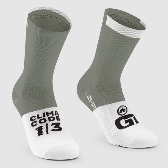 Calcetines Assos GT C2 - Verde blanco