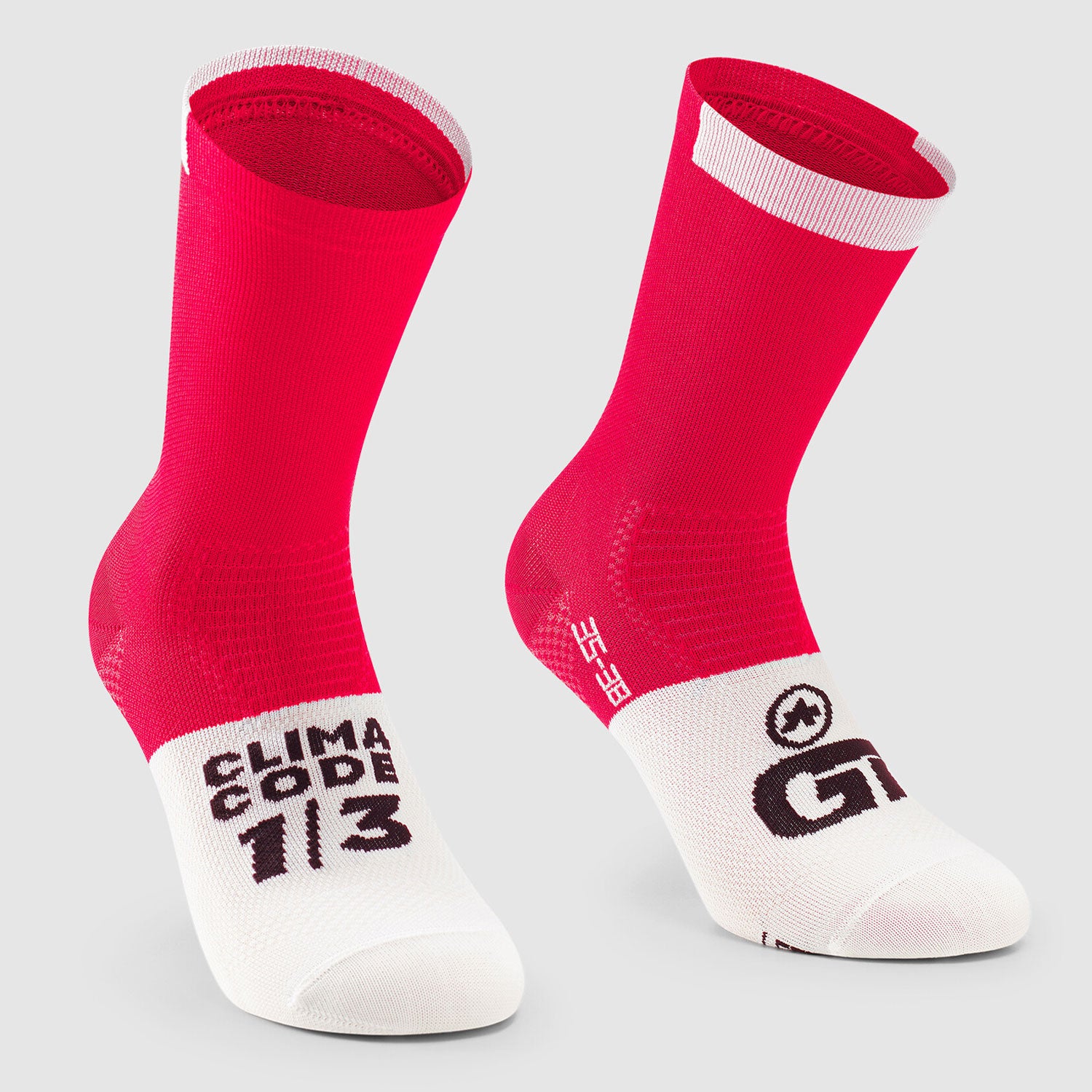 Calcetines Assos GT C2 Rojo blanco