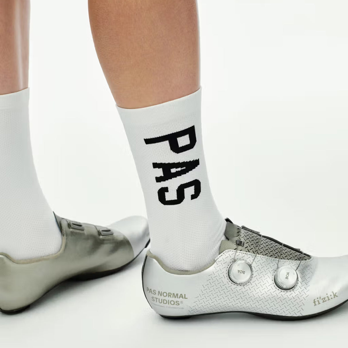 Chaussettes Pas Normal Studios Race - Blanc noir