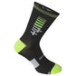 Calze Rh+ Logo 20 - Nero giallo