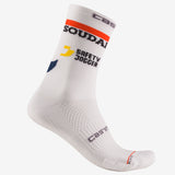 Calze Castelli Soudal Quick-Step 2025 Rosso Corsa Pro 18 - F