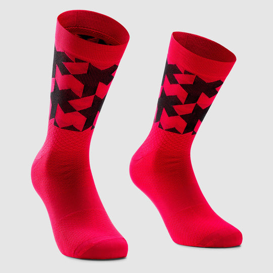 Chaussettes Assos Monogram Evo - Rouge noir