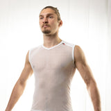 Maglia intima senza maniche Biotex Microrete Velo - Bianco - G