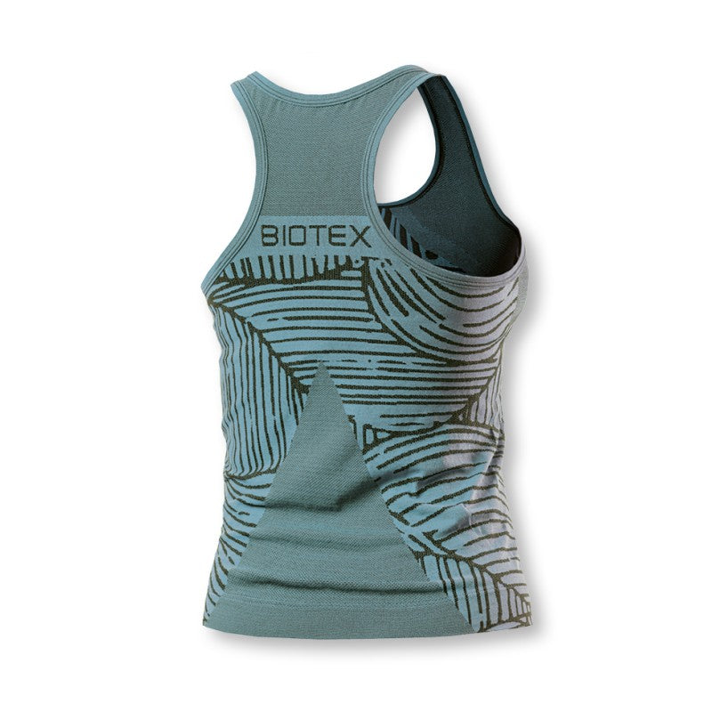 Maglia intima donna senza maniche Biotex Sprint - Azzurro - Q