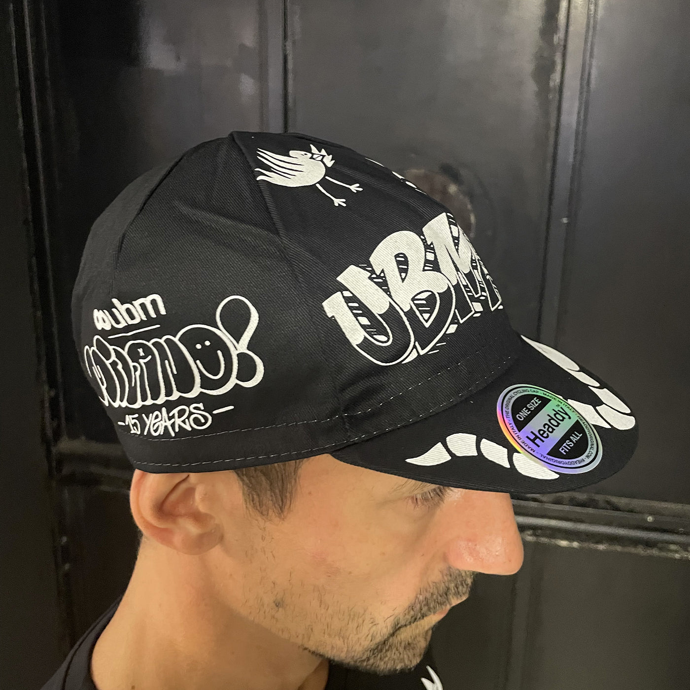 Headdy x UBM 15th anniversary cycling cap - Black