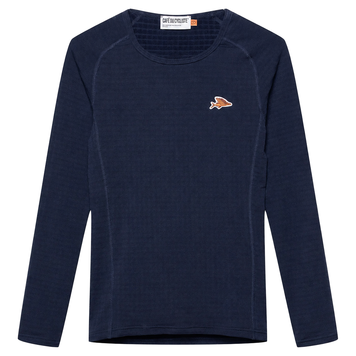 Maglia intima maniche lunghe Cafe du cycliste Coline - Blu