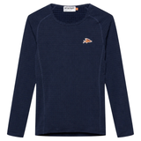 Maglia intima maniche lunghe Cafe du cycliste Coline - Blu