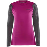 Maglia intima maniche lunghe donna Craft Core Warm Baselayer LS Tee W - Viola - G