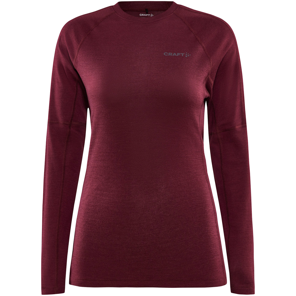 Maglia intima donna maniche lunghe Craft ADV Wool Merino RN LS W - Rosso - H