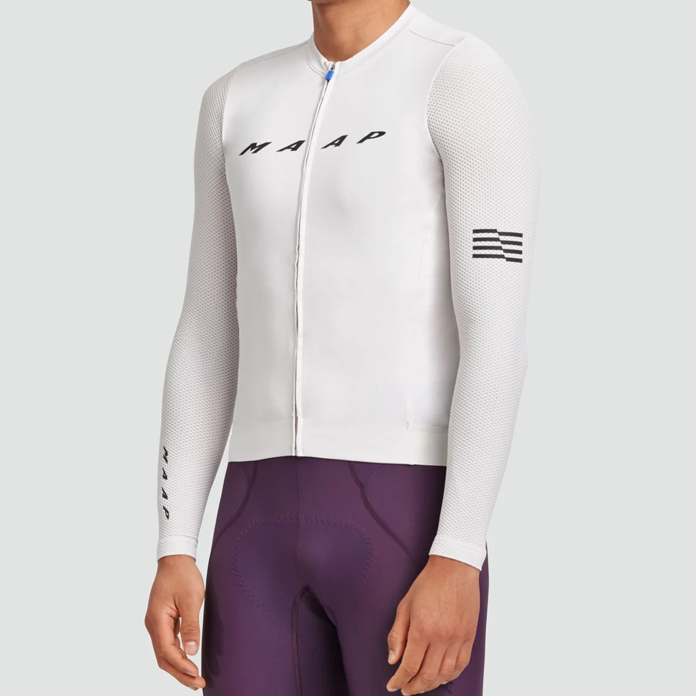 Maap Evade Pro Base 2.0 long sleeve jersey - White | All4cycling