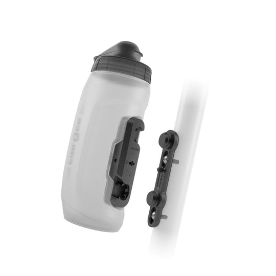 Fidlock Twist 590 water bottle + bike base - Transparent